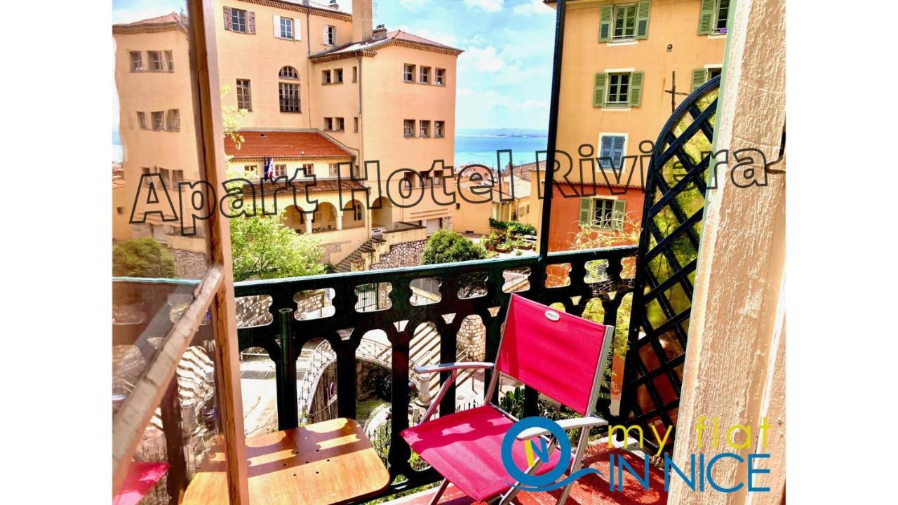 Aparthotel Riviera - Balcon Honore 1 - Old Town - 5 Mn Promenade Des Anglais Et Plage - Charme Absolu - Appartement 2 Pieces Avec Balcon Ac - Vue Mer Et Ville Ница Екстериор снимка